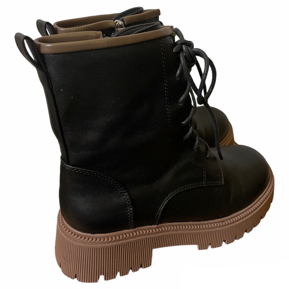 Chunky Lug Combat Boots - Picture 12 of 14